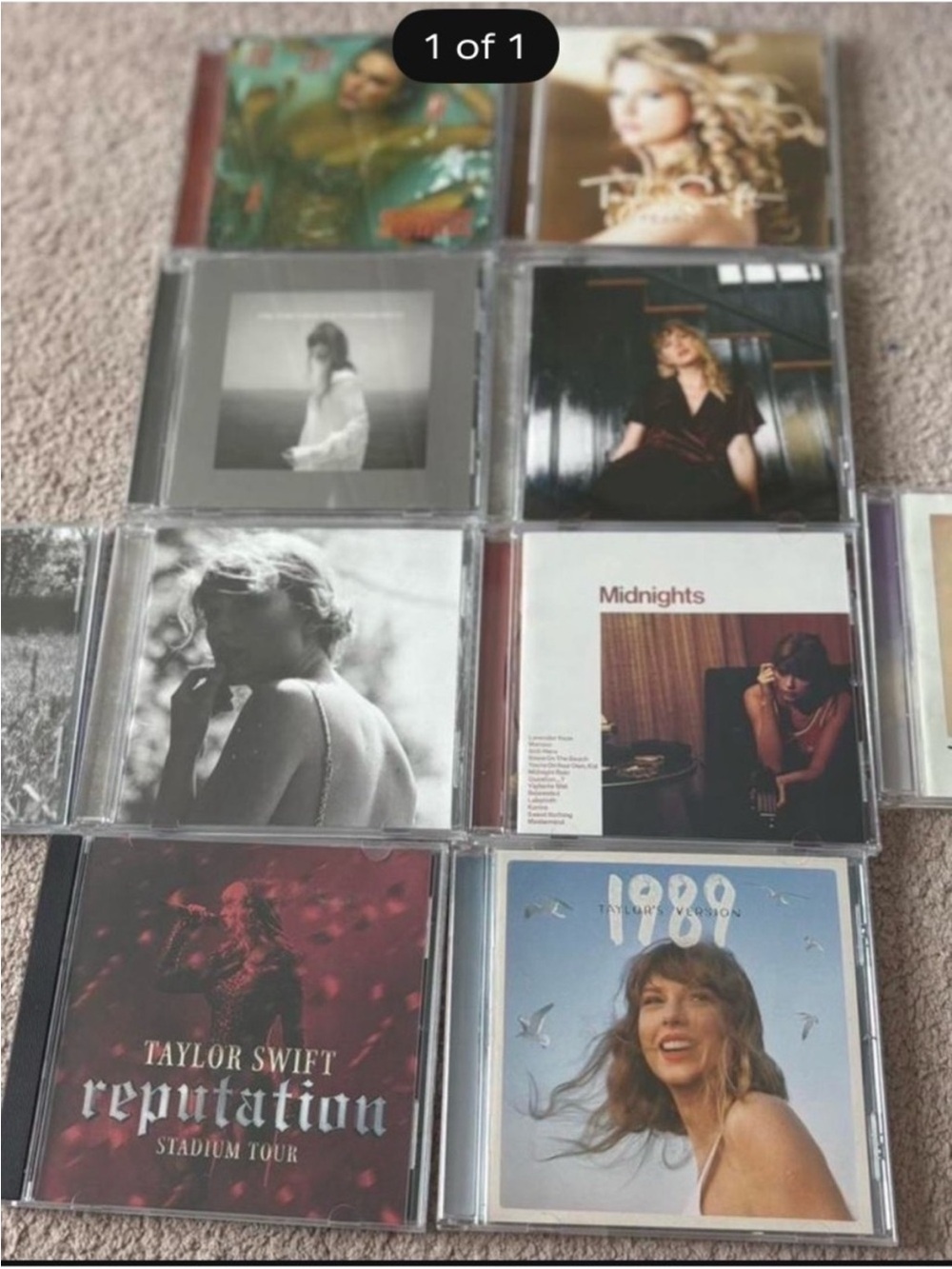 Taylor Swift CD Set - Black, White, Red, Blue Covers DO NOT BUY its reserved